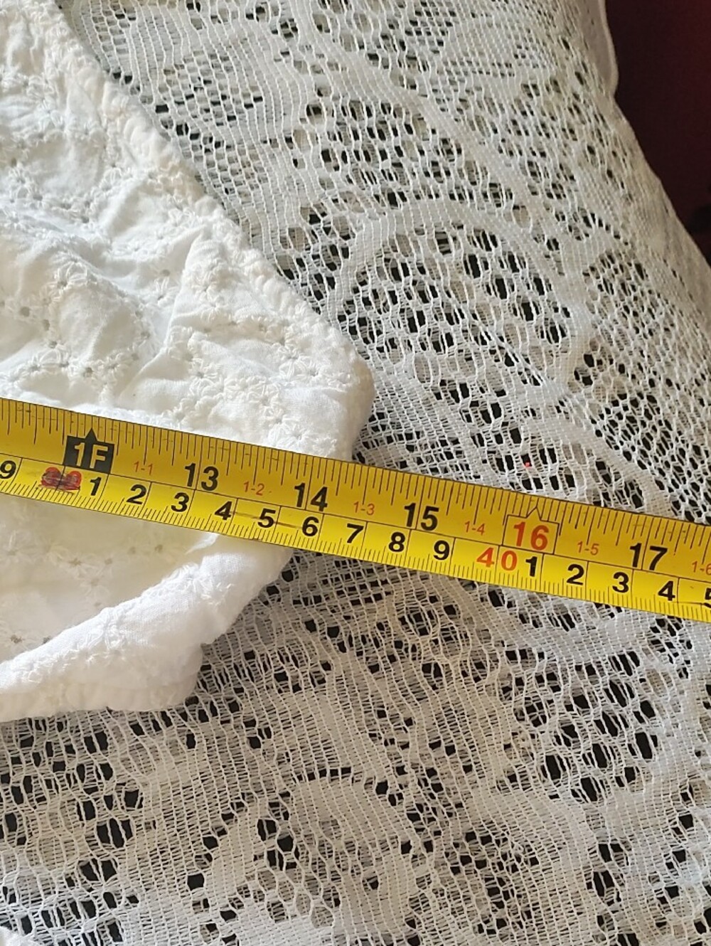 White Eyelet Cutout Halter Mini Dress - Picture 7 of 12